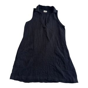 Lou & Grey Black Muslin Dress